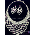 Shiny Glass Diamond Bridal Necklace and Earrings Sets/Fashion Jewelry/ Diamond Necklace Sets (XJW1700)